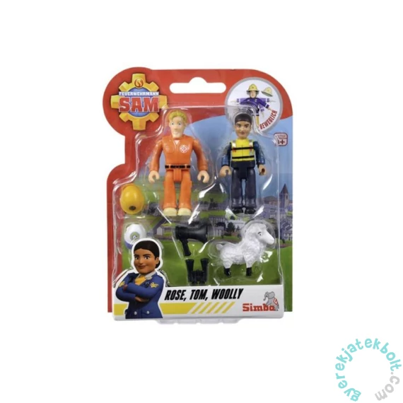 Simba Sam, a tűzoltó figura 3 db-os szett - Rose, Tom + Woolly (109252515)