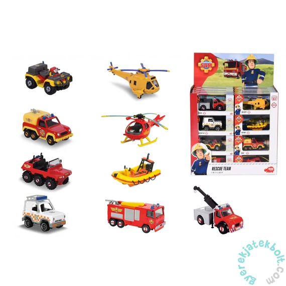 Simba Sam, a tűzoltó - járművek 1:64 - többféle (203093000)