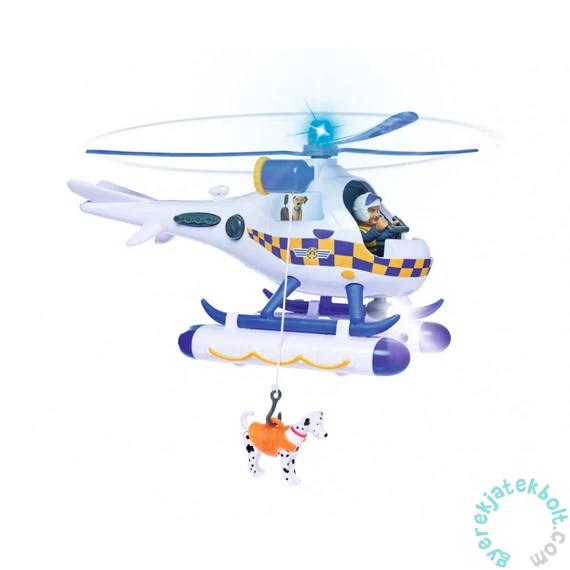 Sam, a tűzoltó - Rendőrségi Wallaby helikopter figurákkal (109252537)