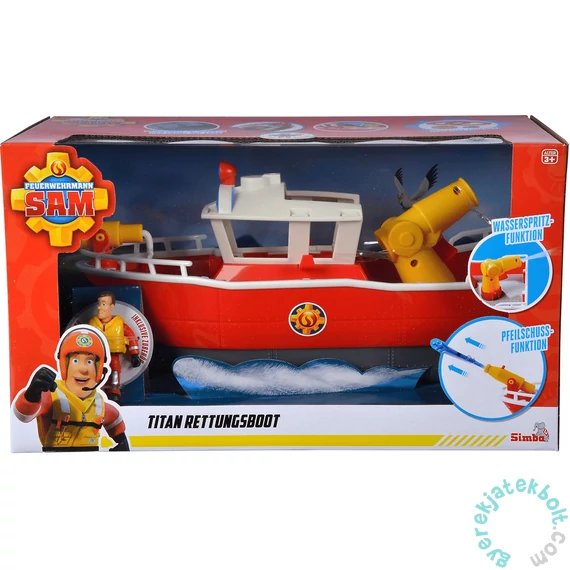 Simba Sam, a tűzoltó - Titán tűzoltóhajó Sam figurával