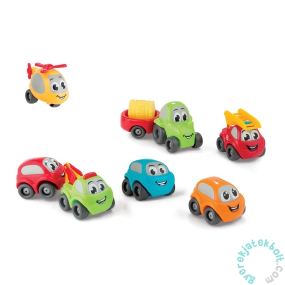 Smoby Vroom Planet műanyag kisautó készlet - 7 db-os (120217)