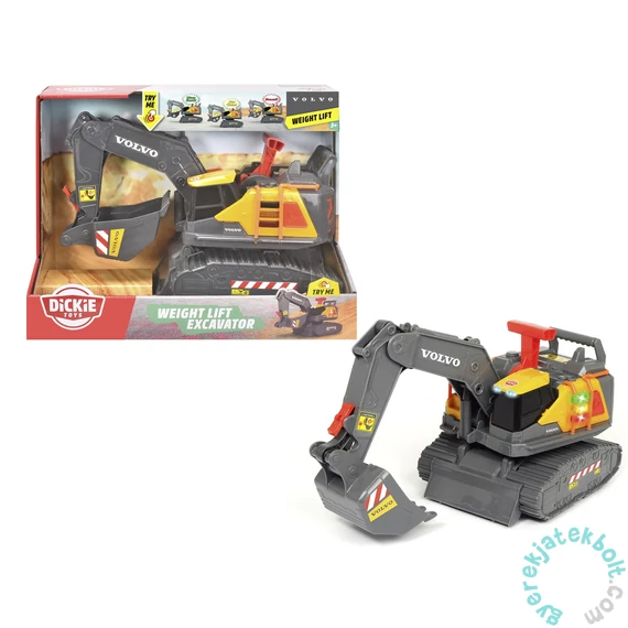 Dickie Volvo Lánctalpas kotrógép súlyérzékelővel - 30 cm (203725006)