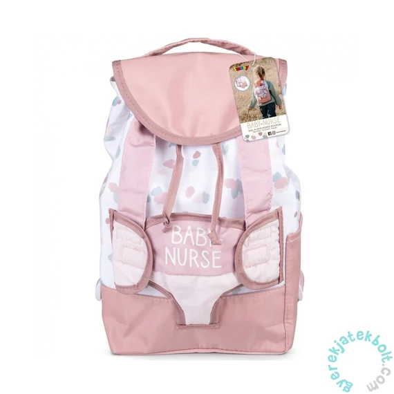 Smoby Baby Nurse játék baba hátizsák pasztell (220321)