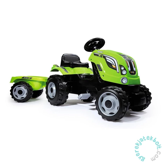 Smoby Farmer XL Traktor utánfutóval - zöld (710111)