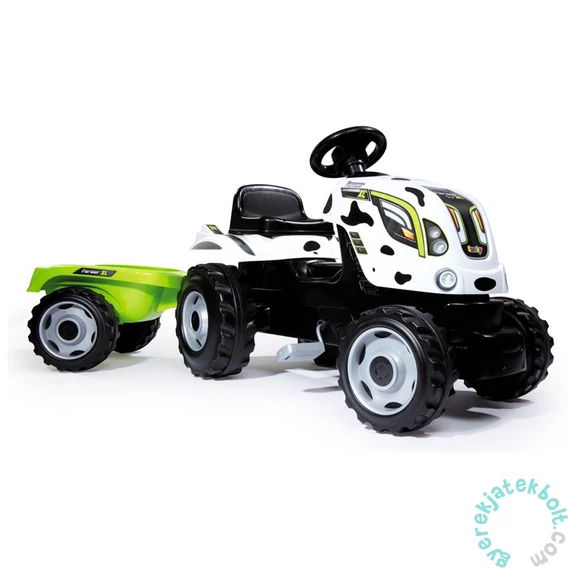 Smoby Farmer XL Traktor utánfutóval - boci mintás (710113)