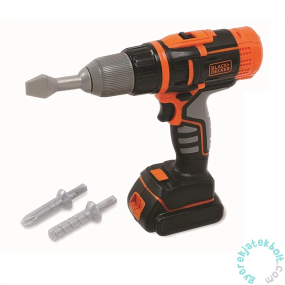 Smoby Black and Decker játék akkumulátoros csavarhúzó-fúrógép - mechanikus