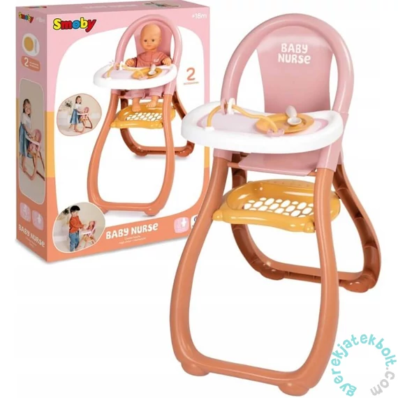 Smoby 220388 Baby Nurse etetőszék - Orange