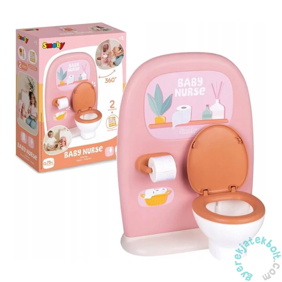 Smoby 220500 Baby Nurse WC és Fürdőszoba - Orange