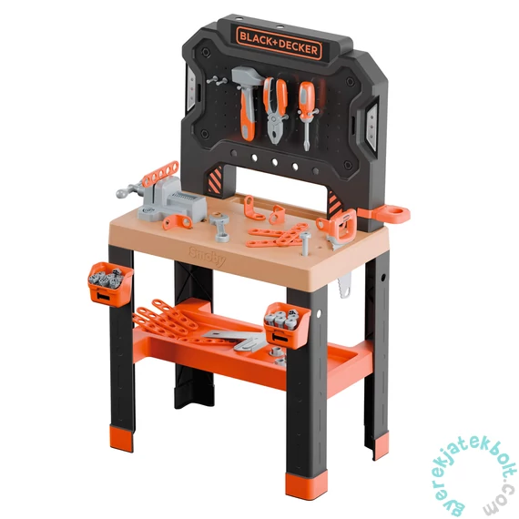Smoby 360739 Black &amp; Decker Bricolo szerelőasztal