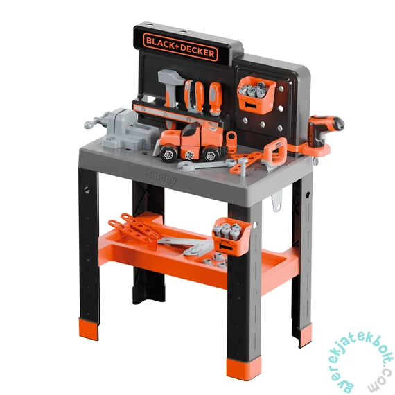 Smoby 360740 Black &amp; Decker Bricolo Pro szerelőasztal