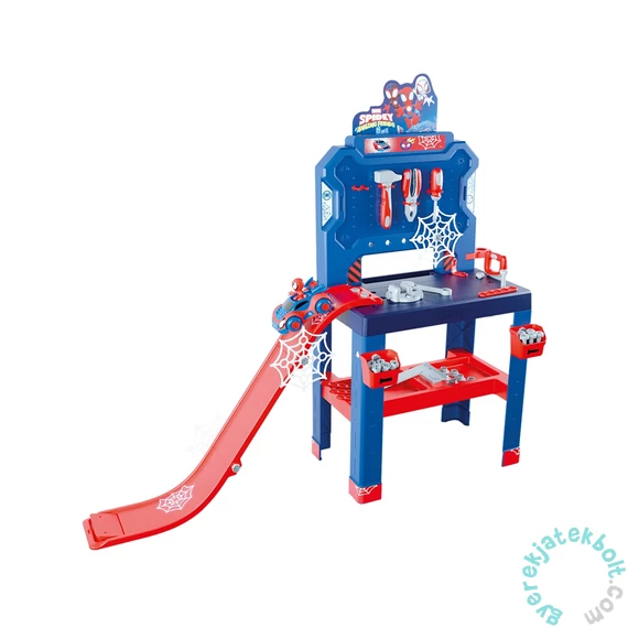 Smoby 360742 Spidey Bricolo Center Szerelőasztal ugratóval