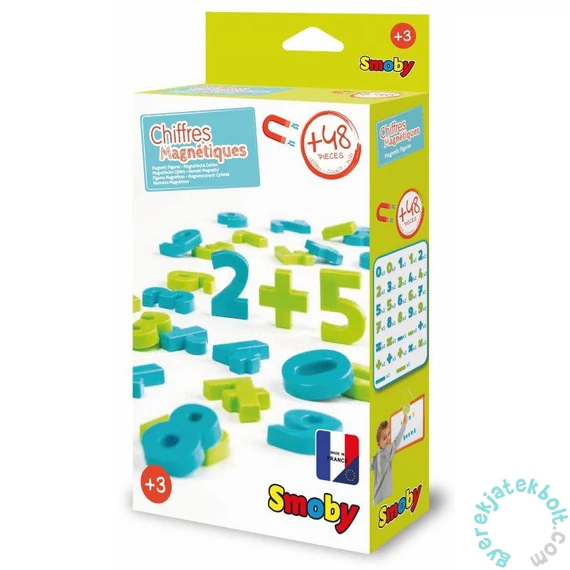 Smoby 48 db-os mágneses számok készletben (7600430105)
