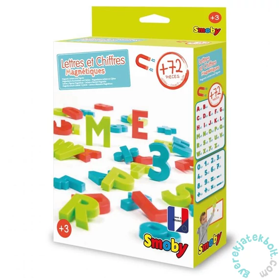 Smoby 72 db-os mágneses betűk és számok készletben