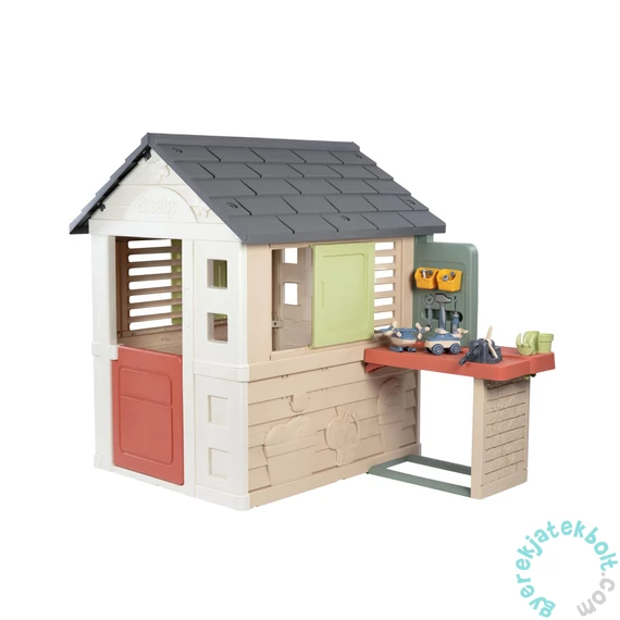 Smoby 810742 Life Természet házikó barkácssarokkal