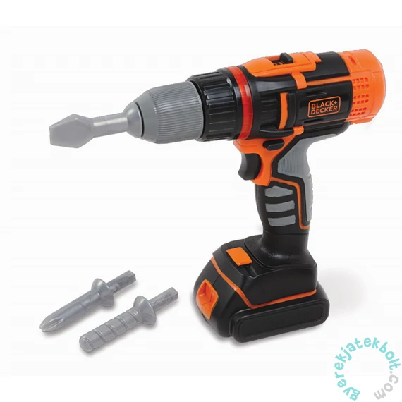 Smoby Black and Decker játék akkumulátoros csavarhúzó-fúrógép - elektronikus (360197)