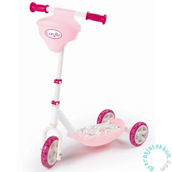 Smoby Corolle háromkerekű roller kosárral (750179)