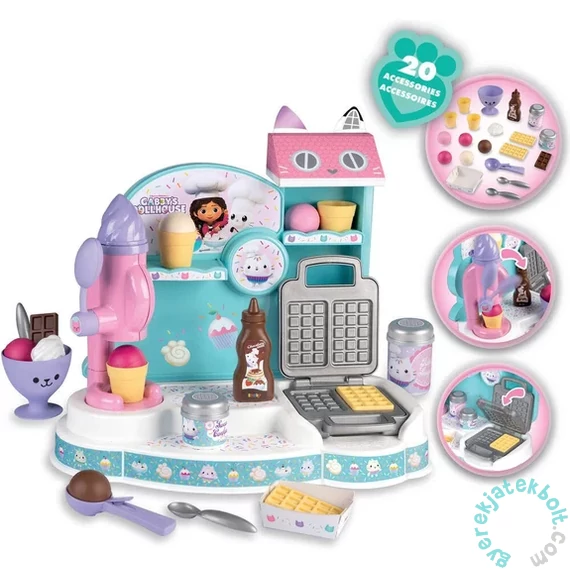 Smoby Gabi babaháza Ice Cream Factory - Fagylaltozó játékszett (7600350409)