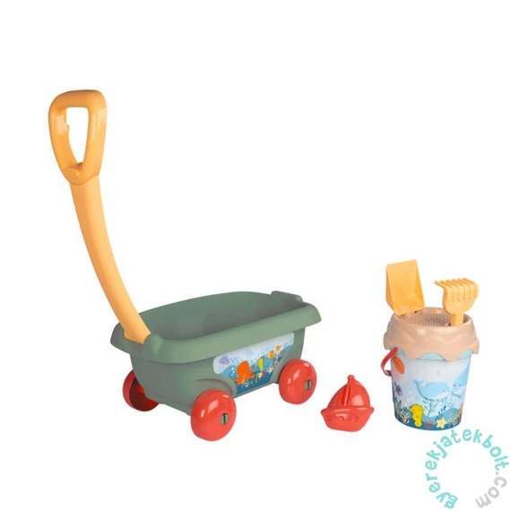 Smoby Green Homokozó szett kiskocsival (7600867024)