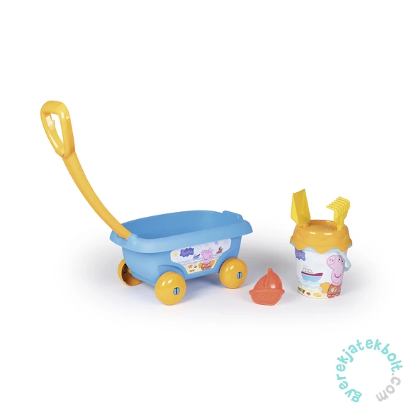 Smoby Homokozó szett kiskocsival - Peppa malac (7600867021)