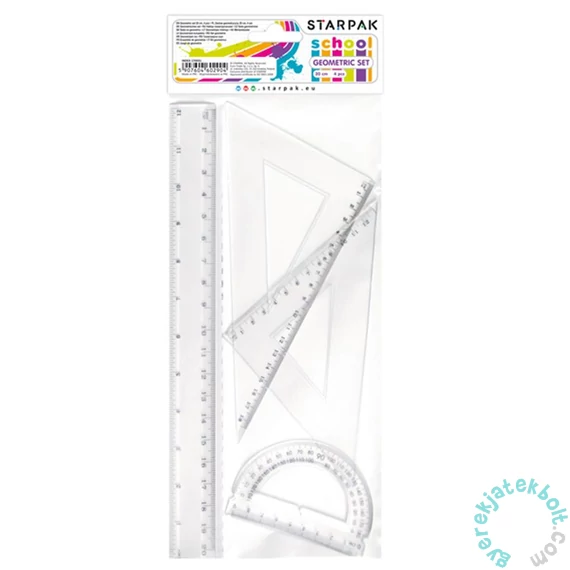 Vonalzó szett 4 db-os, 20 cm  (174931) 