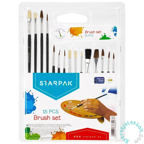 Ecset készlet 15 db-os