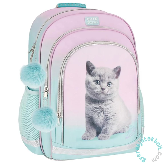 Cicás 2 rekeszes iskolatáska, hátizsák - Cute