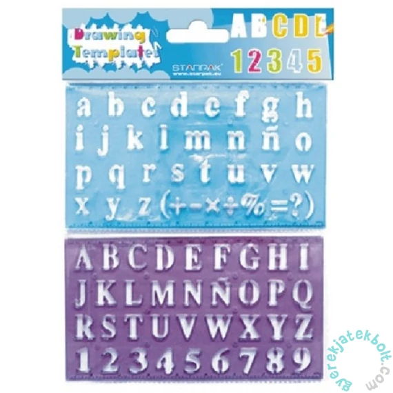 Műanyag sablon - betűk és számok (276076)