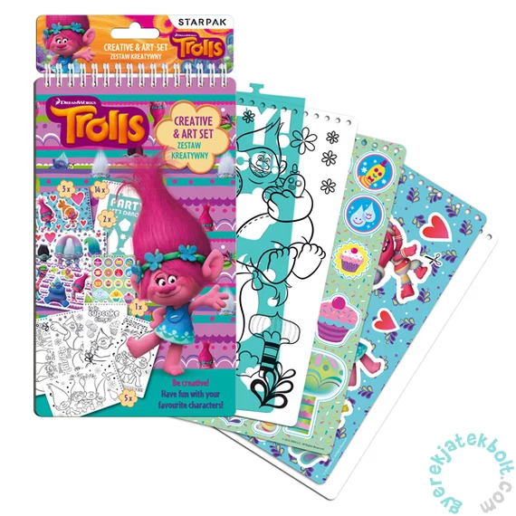 Trollok kreatív készlet 14x24 cm spirálos (358688)