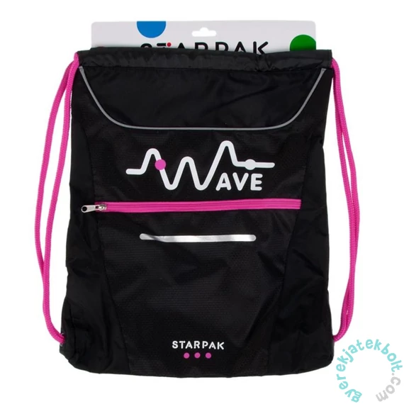Wave zsinóros hátizsák, tornazsák - Pink (373486)