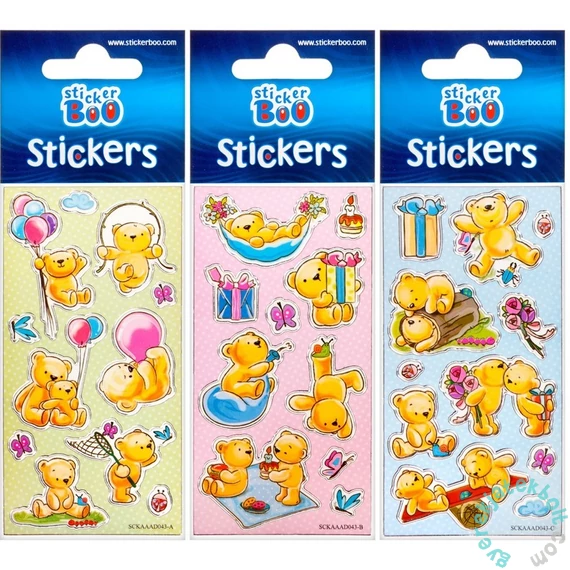 Mackók matrica 6 x 18 cm (382534)