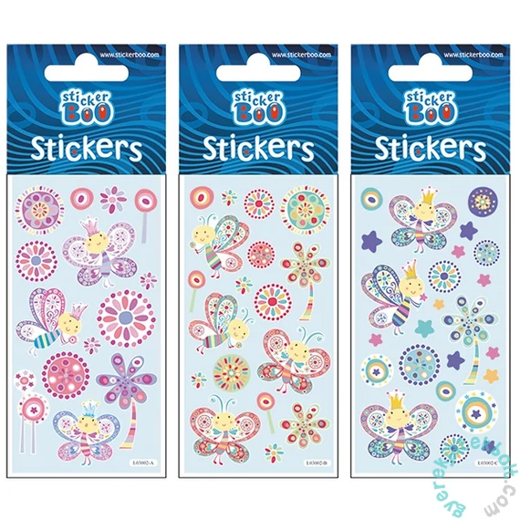 Lepkék 4 matrica 6 x 12 cm - 3-féle