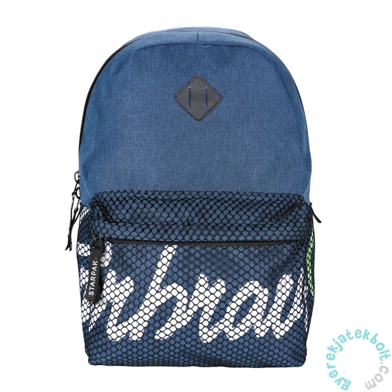 Superbrave iskolatáska, hátizsák hálós zsebbel - Blue (388334)