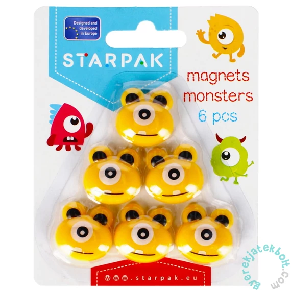 Starpak - Szörnyecskés hűtőmágnes - 6 db-os szett (481539)