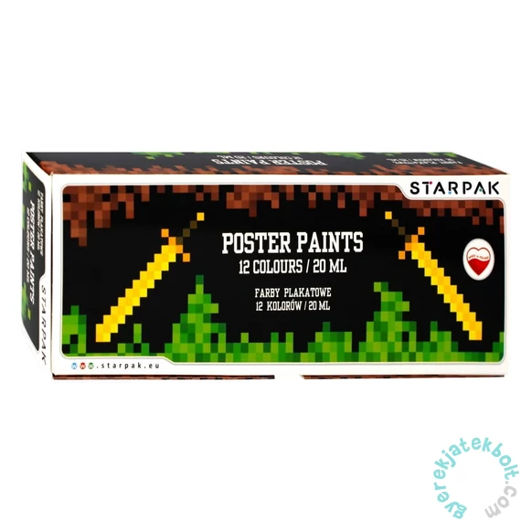 Starpak - Pixel Game 12 színű plakát festék készlet (492052)