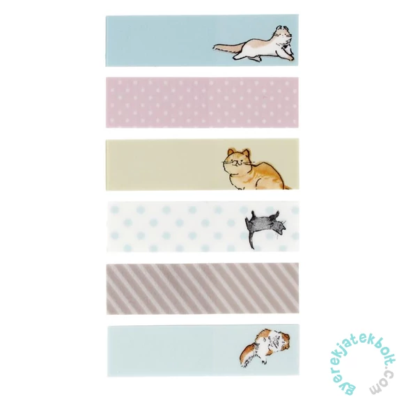 Starpak - Jelölő matrica készlet - Cicás - 6 x 20 db (505503)