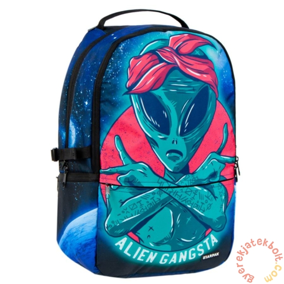 Alien Gangsta 2 rekeszes hátizsák, iskolatáska