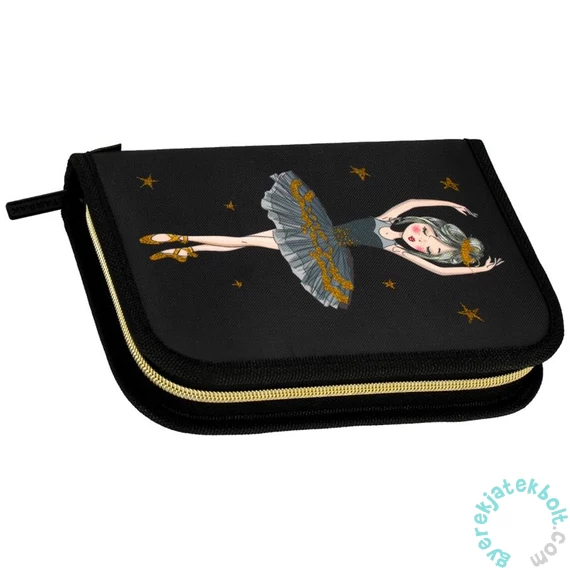 Balerina felszerelt kihajtható tolltartó - I love ballet