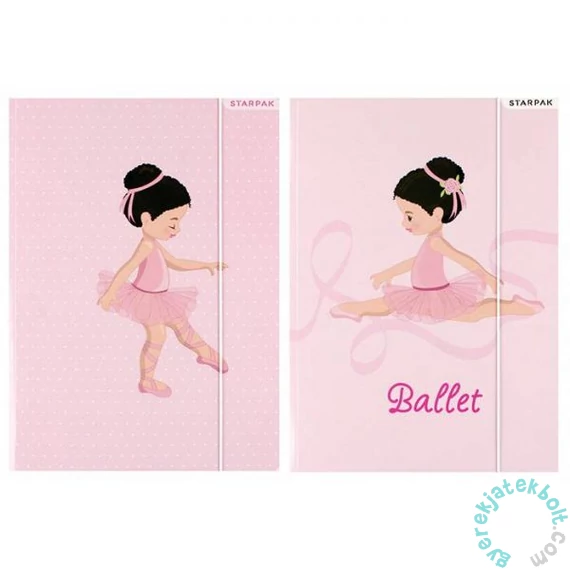Balerina A/4 gumis mappa - többféle