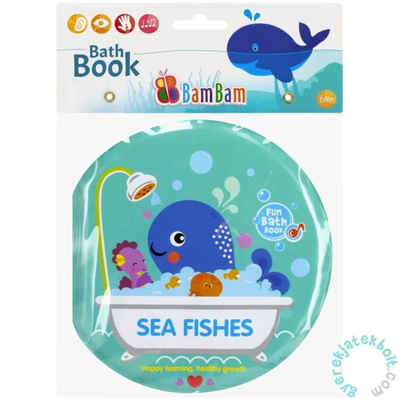 Bam Bam Kör alakú fürdőkönyv - Tengeri állatok (432475)