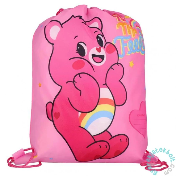 Care Bears zsinóros hátizsák, tornazsák - Rózsaszín (575086)
