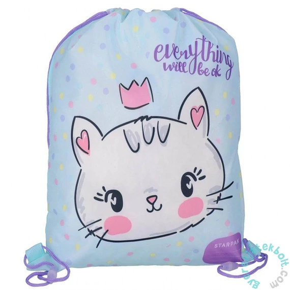 Cicás zsinóros hátizsák, tornazsák - Kitty (576197)