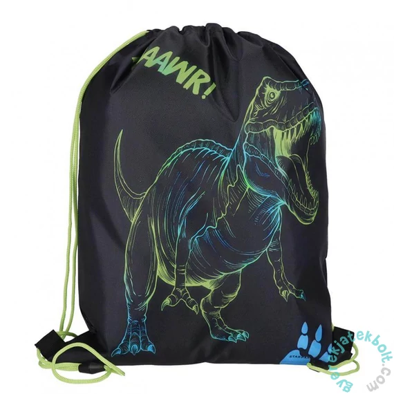 Dínós zsinóros hátizsák, tornazsák - T-Rex (576244)