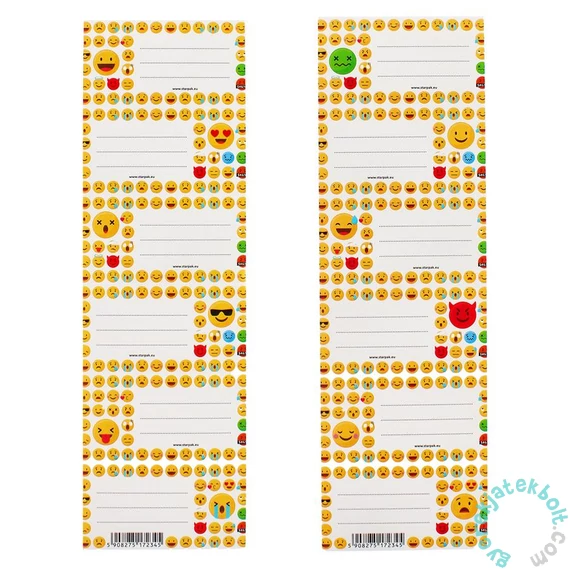 Emoji 6 db-os füzetcímke - kétféle (494492)