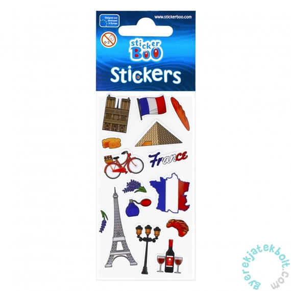 Európai nagyvárosok matrica 6 x 18 cm