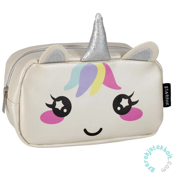 Ezüst Unikornis cipzáros tolltartó