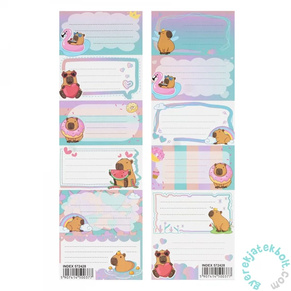 Capibara 6 db-os füzetcímke (572428)