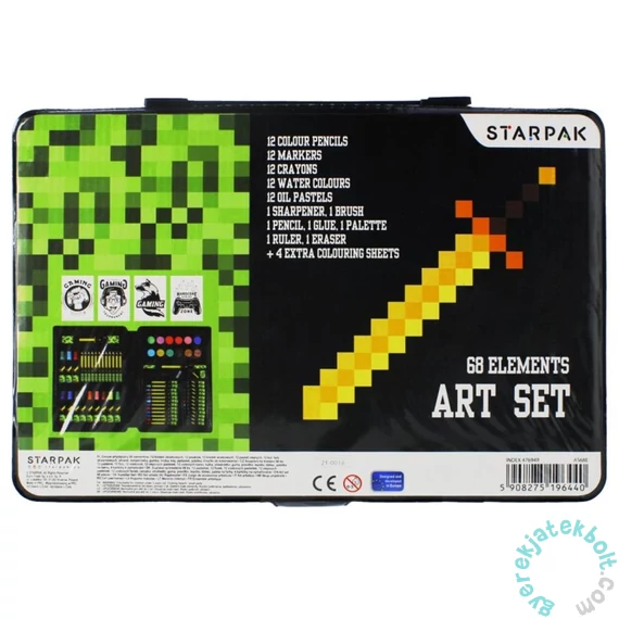 Game pixel 68 részes rajzkészlet