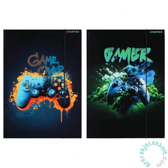 Gamer A/4 gumis mappa - kétféle (583293)