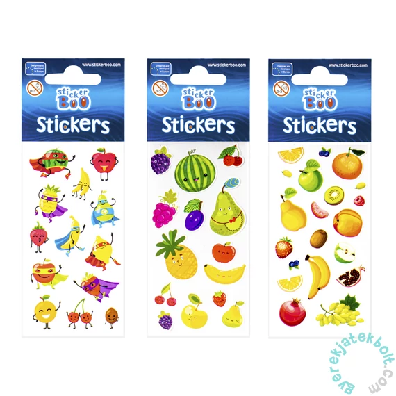 Gyümölcsök matrica 6 x 18 cm - 3-féle