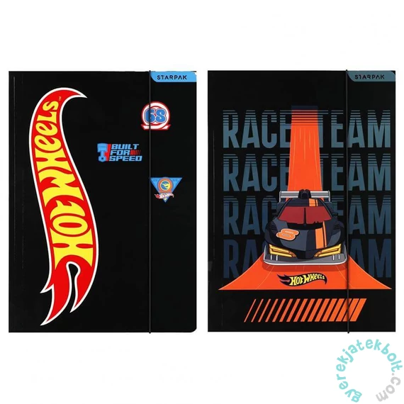 Hot Wheels Black  A/4 gumis mappa - kétféle (583290)